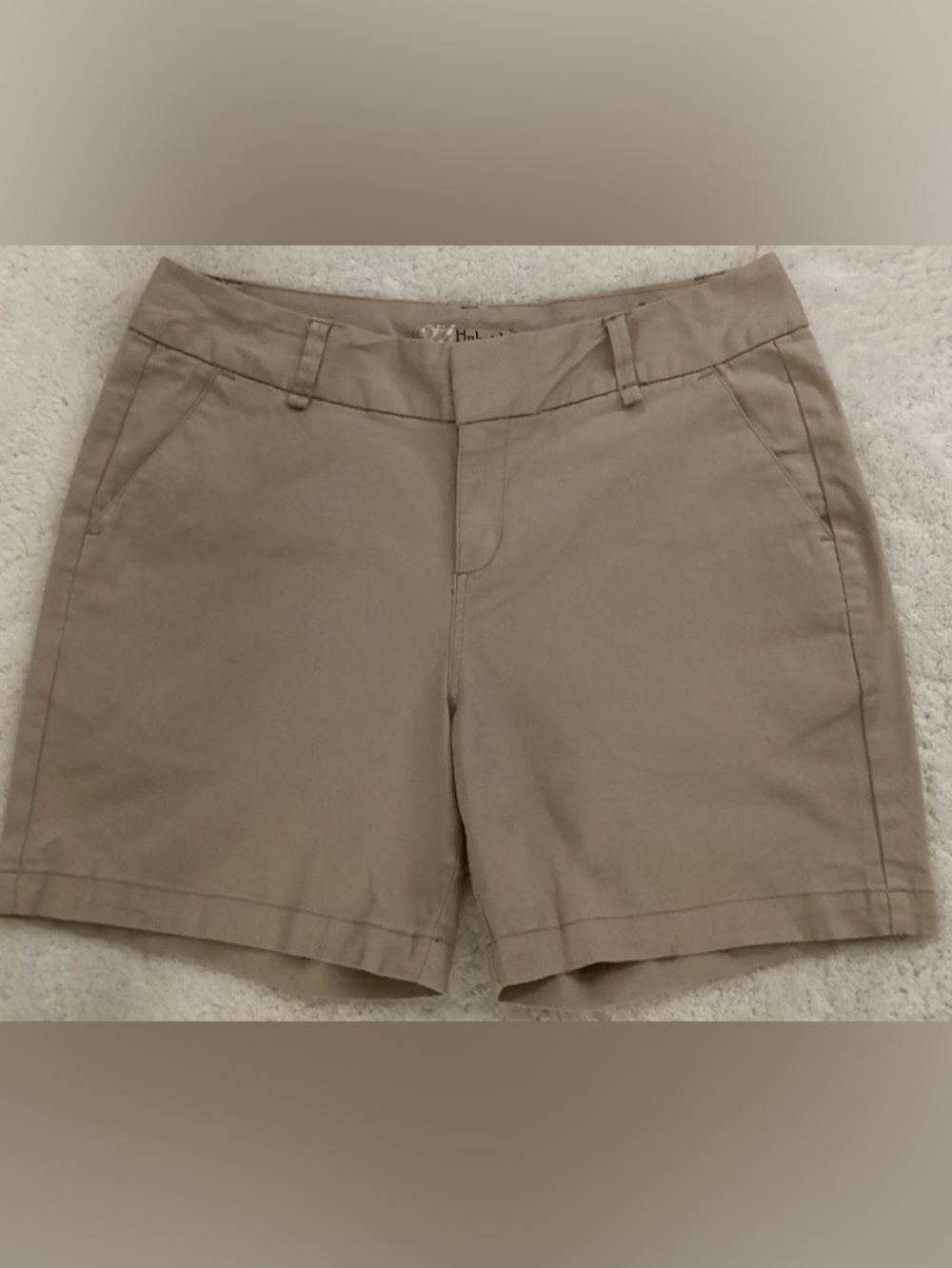 Women's Khaki Shorts - Classic Everyday Chino Shorts Size 13